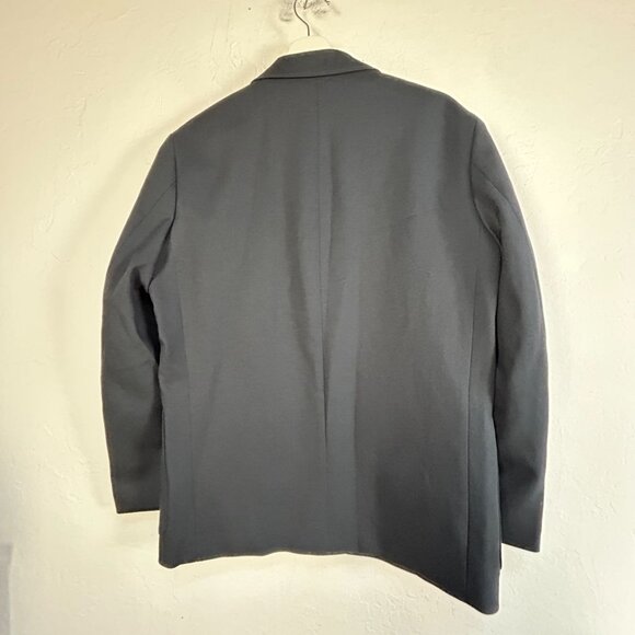 Uniqlo U Navy Mens Tailored Jacket Small Two-Button Pockets Lined Navy New $99 - Picture 2 of 8